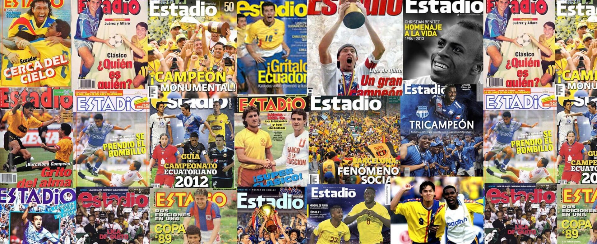 Sports magazine front covers