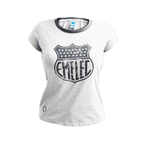 A light gray T-shirt for women