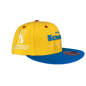 A yellow and blue cap