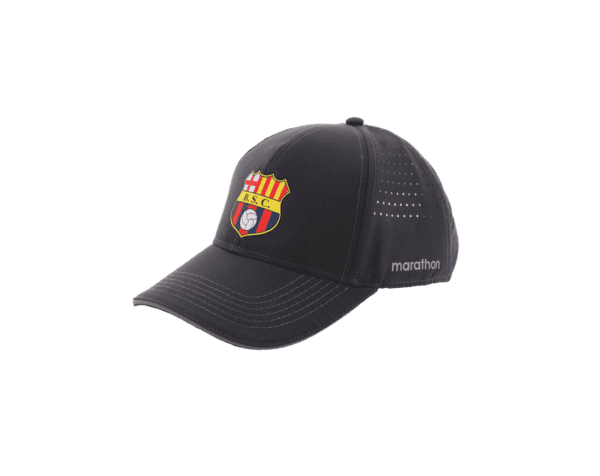 A black cap with holes